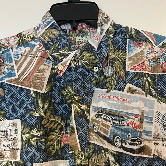 Reyn Spooner Christmas 2014 Aloha Shirt - M - Picture 9 of 13